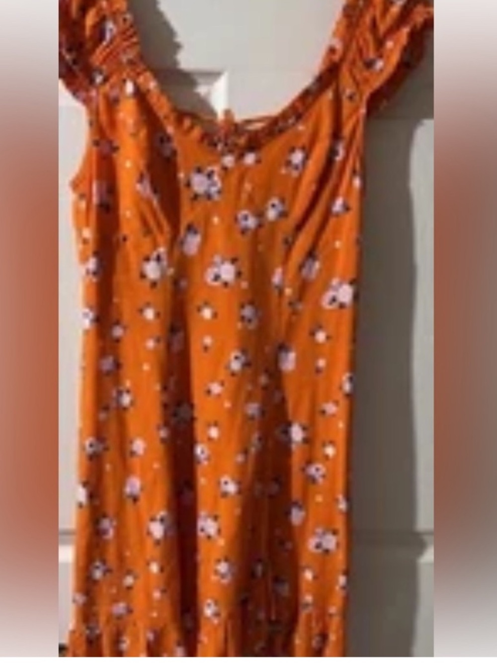 Free People Women's SZ XS Floral Sundress Boho Floral Ruffle 
Cottagecore Y2K